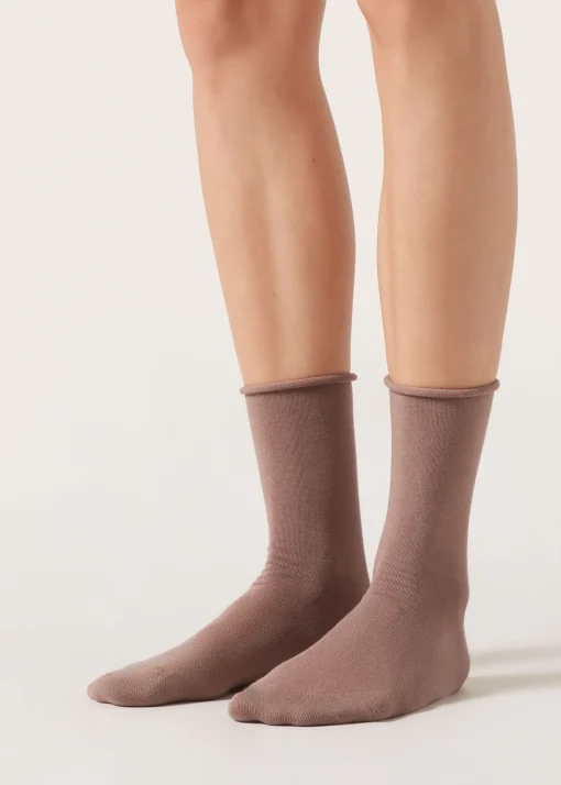 Calcetines cortos con cachemira