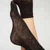Calcetines Cortos Lycra Flores
