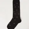 Calcetines Largos Estampado Integral de Hombre
