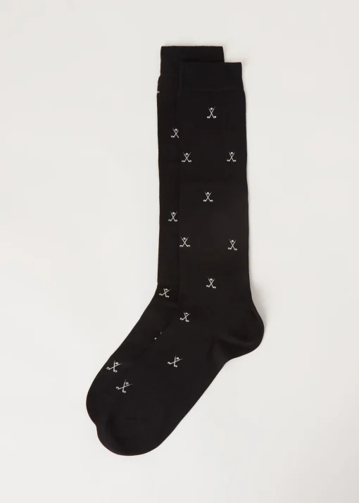 Calcetines Largos Estampado Integral de Hombre