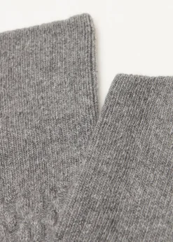Calcetines Por Encima De La Rodilla Lana Espiga