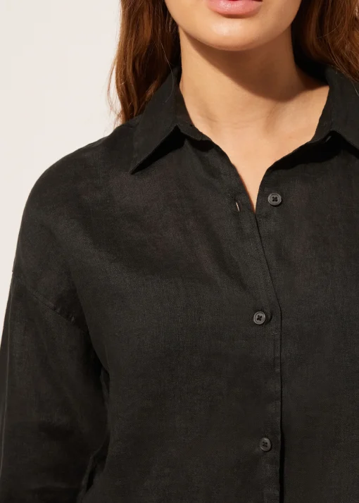 Camisa Corta de Lino